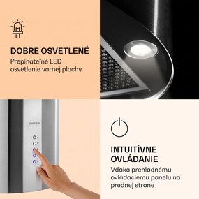 Klarstein Barella, digestor, 38 cm, 518 m³/h, LED, biely