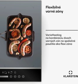 Klarstein DualTone Flex indukčná varná doska, Flex Zone, LED displej, Ovládanie posuvníkmi, 7200 W