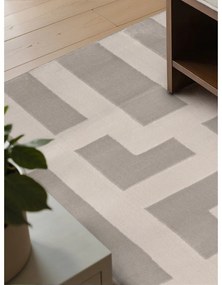 Sivo-krémový koberec 160x235 cm Perles Onyx – Elle Decoration