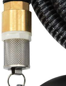 Odsávacia hadica s mosadznými spojkami, čierna 1,1" 5 m, PVC