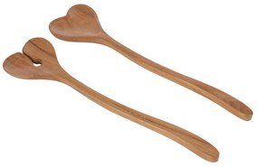 ACACIA Šalátový príbor srdce set 2 ks