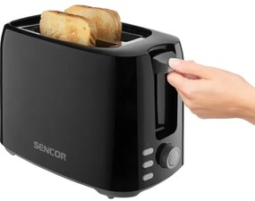 Sencor - Hriankovač s dvomi otvormi 750W/230V čierna