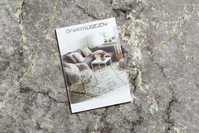 Koberec MIRO 52003.801 Mramor, protišmykový, prateľný, sivý