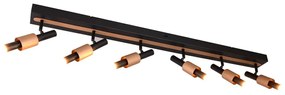 Čierne/v bronzovej farbe LED bodové svietidlo 20,5x120 cm Ikaris – Trio Select