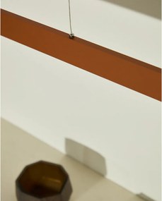 LED závesné svietidlo v terakotovej farbe s kovovým tienidlom Boadella – Kave Home