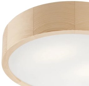 Stropné kúpeľňové svietidlo NATURAL 3xE27/15W/230V IP54 borovica Ø37 cm