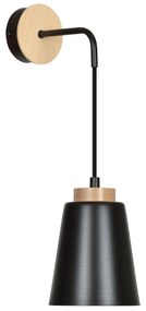 BOLERO K1  | pekné moderné nástenné svietidlo Farba: Čierna