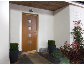 LED2 - LED Vonkajšie svietidlo so senzorom HUGO LED/9W/230V IP54 3000K/4000K