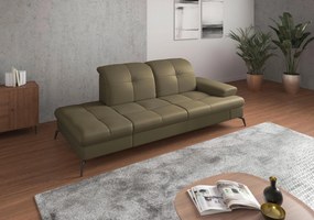 XXXLutz LEŇOŠKA, textil, koža, olivovozelená Sit & More - Online Only obývacie izby - 00014401178R