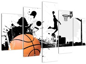 Obraz - Hráč basketbalu (150x105 cm)