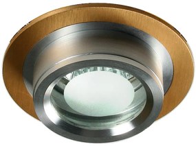 CLX Moderné podhľadové osvetlenie FELLA, 1xMR16, 50W, 8cm, okrúhle, zlaté