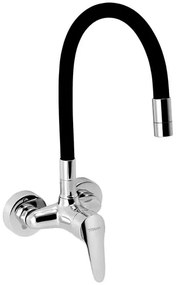 Novaservis Titania Iris New drezová batéria so silikónovým ramienkom 100 mm čierna-chróm 94484,0c 94484.0C