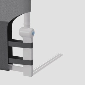 Bezpečnostná zábrana na posteľ Cover 30 sivá 200 cm