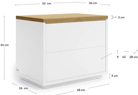 Nočný stolík Kave Home Abilen
