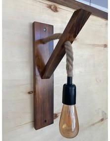 Nástenné svietidlo AHSAP 1xE27/40W/230V borovica orech