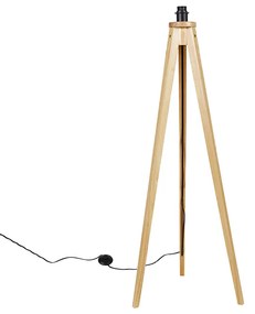 Rustikálna stojaca lampa trojnožka prírodná - Tripod Classic