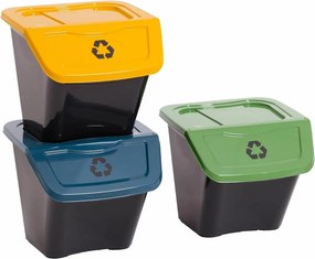 Kôš na triedený odpad Ecobin 30 l, 3 ks
