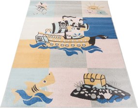 TA Koberec H328A BIELA/ŠEDÁ HAPPY FBA Rozmer: 120x170 cm