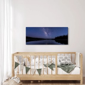 Obraz nočnej oblohy (120x50 cm)