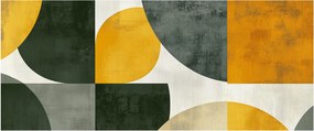 Obraz - Abstrakcia v olivovej farbe (120x50 cm)