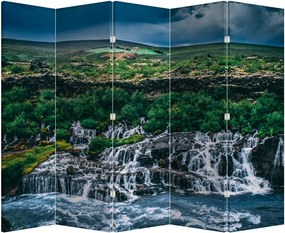Paraván - Vodopád v prírode (210x170 cm)