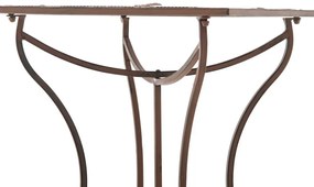 Kovový stôl GS19599 - Hnedá antik