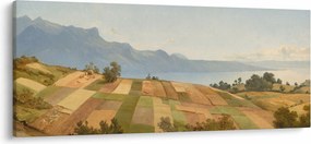 Obraz - Alexandre Calame, Swiss Landscape, reprodukcia (120x50 cm)