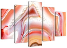 Gario Obraz na plátne Tanec pastelov - 5 dielny Rozmery: 100 x 70 cm
