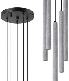 Sollux SL.1275 - Luster na lanku PASTELO 5xG9/8W/230V betón