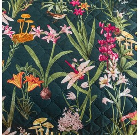 Prehoz na posteľ MYSTIC GARDEN tmavo zelený Rozmer: 170 x 210 cm