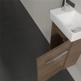 VILLEROY &amp; BOCH Avento závesná skrinka pod umývadielko, 1 dvierka, pánty vpravo, 340 x 202 x 514 mm, Arizona Oak, A87601VH