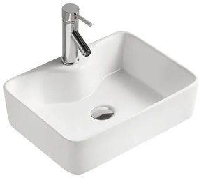 Erga Ryann, umývadlo na dosku 485x370x135 mm, biela lesklá, ERG-V03-YT-037-WH