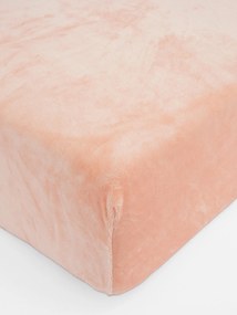Plachta mikroplyš Deluxe do postieľky 60 x 120 cm - lososové