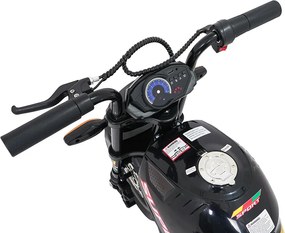Ramiz Detská motorka SUPERMOTO, čierna