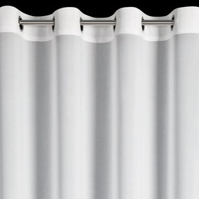 ZÁCLONA NA KRÚŽKOCH EVA MINGE ROSES7 140X250 CM BIELA