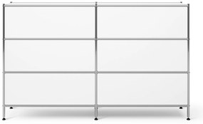 Kovová komoda »CN3« so 6 zásuvkami, biela