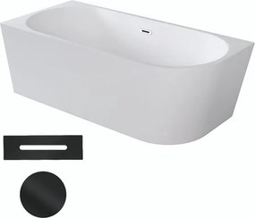 Besco Akrylátová voľne stojaca rohová vaňa Zoya 150x75 (170x80) biela BESCO-Typ výpuste: Click-Clack s prepadom, grafit, BESCO-Rozmery: 170x80, BESCO…