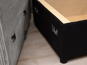 Svetlá sivá sedacia súprava do U SMART COSARO 295x140 cm