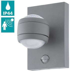 Eglo 96019 - LED Vonkajšie nástenné svietidlo s čidlom SESIMBA 1 2xLED/3,7W