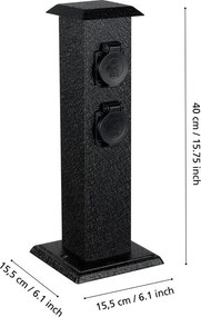 Vonkajšia zásuvka (výška 40 cm) PARK 4 – EGLO