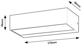 Rabalux 7935 - LED Vonkajšie nástenné svietidlo HALDEN LED/10W/230V IP65