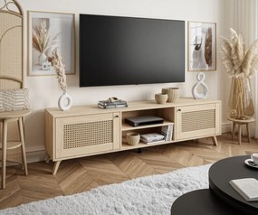 TV STOLÍK THEO S VIEDENSKÝM VÝPLETOM DUB PUCCINI 180 cm