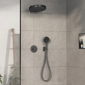 Hansgrohe ShowerSelect Comfort S, termostat pod omietku pre 2 spotrebiče, kartáčovaný čierny chróm, HAN-15554340