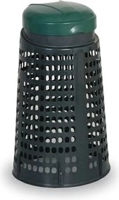 Plastový odpadkový kôš na 120 L vrecia, tmavozelená