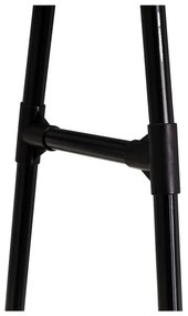 Čierny kovový pojazdný stojan na oblečenie 84x43x156 cm – Casa Selección