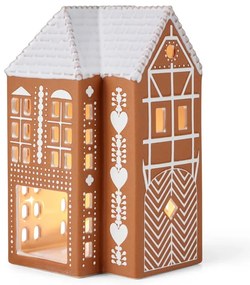 Keramický svietnik na čajovú sviečku Gingerbread Lighthouse – Kähler Design