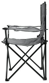 Skladacia kempingová stolička šedá