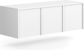 Nadstavba pre skrine FRAME, 3x dvere, 1299 x 450 x 427 mm, PUSH-lock, biela