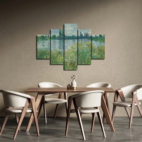 Obraz - Claude Monet, Banks of the Seine, reprodukcia (150x105 cm)