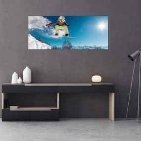 Obraz - Snowboardista (120x50 cm)